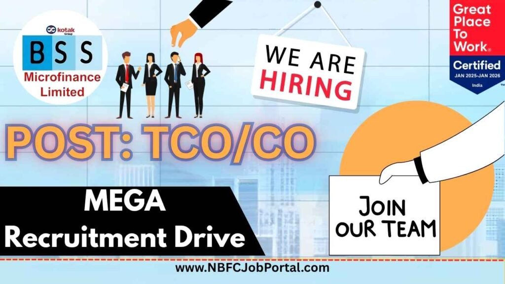 BSS Microfinance TCO Field Jobs